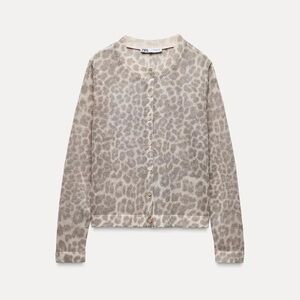 Zara leopard cardigan